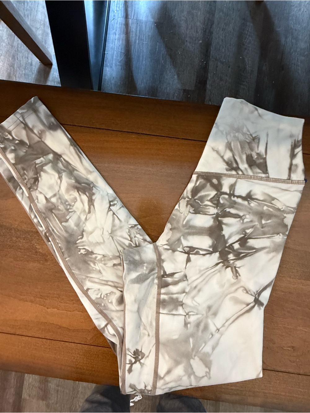 Balance Athletica (Vitality) Taupe and White Leggings